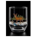 Libbey White-Tailed Deer Double Old Glass
