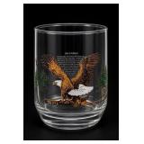Sunoco American Wildlife Bald Eagle Glass Tumbler