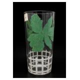 Hazel Atlas Picket Fence Floral Tumbler