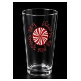 Eat Drink Be Merry Peppermint Pint Glass