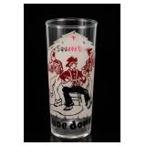Squared Square Dance Hoe Down Glass Tumbler