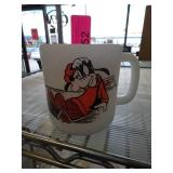 Goofy Milk Glass Mug