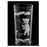 Hazel Atlas Swanky Swig Bear Tumbler