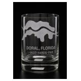 Doral, Florida Etched Glass Tumbler