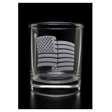 American Flag Whiskey Glass