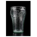 Coca-Cola Enjoy Green Pebbled Drinking Glass
