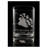 Etched Golfer Glass Tumbler