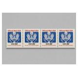 U.S. #0136 Official Mail Mint Coil Set Of 4