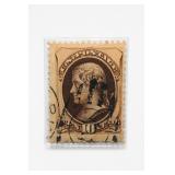 1879 #188 10c Thomas Jefferson Secret Mark Stamp