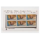 Junipero Serra 44¢ USAirmail Stamps, Set Of 6