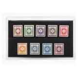 1945-46 East Saxony Soviet Zone Germany Stamp Set