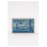 U.S. #C36 25¢ Air Mail Plane Over Bridge Stamp