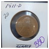 1911-D Wheat Penny