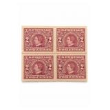 1909 U.S. #371 William H. Seward Block Of 4