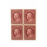 U.S. #512 12¢ Perf-11 Claret/Brown Block