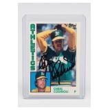 1984 Topps Chris Codiroli Signed Card