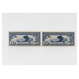 U.S. C10 Spirit of St. Louis Dark Blue Mint Pair