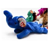 Ty Peanut Royal Blue Beanie Baby Plush