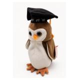 Ty Wise Beanie Baby Owl Plush, Class Of '98