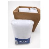 MIULEE White Fabric Panels 40" x 108"