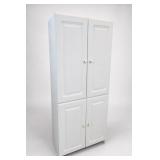 White Tall Pantry Cabinet, 30'W x 73'H