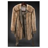 Bifano's Fur-Trimmed Leather Coat