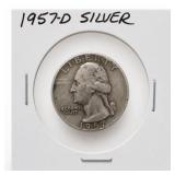 1957-D Washington Quarter, Silver