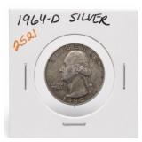 1964-D Washington Quarter, Silver