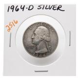 1964-D Washington Quarter, Silver