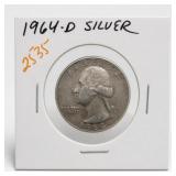 1964-D Washington Quarter, Silver