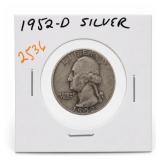1952-D Washington Quarter