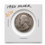 1950 Washington Quarter, Silver