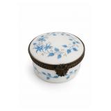 Hand-Painted La Dame Blanche Limoges Trinket Box