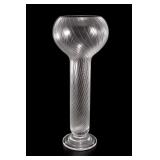 Mikasa Rondelet Crystal Swirl Glass Vase