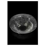 Fostoria Etched Floral 4-Footed Glass Bowl