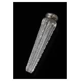 Victorian Cut Glass Perfume Vial With Sterling Cap