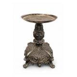 Ornate Vintage Metal Pedestal Candle Holder
