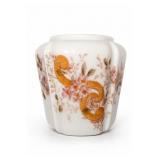 Wave Crest Floral Hand-Painted Biscuit Jar