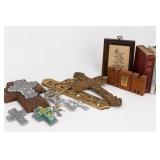 Religious Crosses, Bibles & Devotional Decor Lot