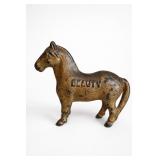 Beauty Cast Iron Horse Coin Bank