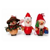 Santa Christmas Ornament Trio, Steinbach