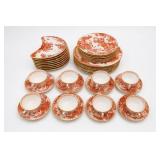 Royal Crown Derby Red Aves Bone China Set
