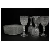 Luminarc Clear Cut Glass Tableware Set