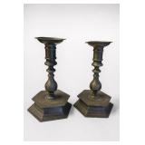 Pair of Pewter Candlesticks