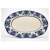 Romray Blue And White Floral Oval Platter
