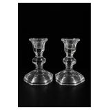 Towle Lead Crystal Candlestick Pair