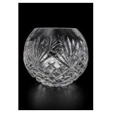 Cut Crystal Rose Bowl Vase