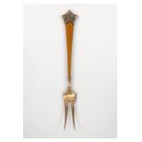 Norway Sterling Silver Enameled Fork
