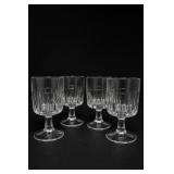 Ulle Pattern Clear Stemmed Glasses, Set of 4