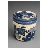 Designpac Blue Grape Handpainted Lidded Jar